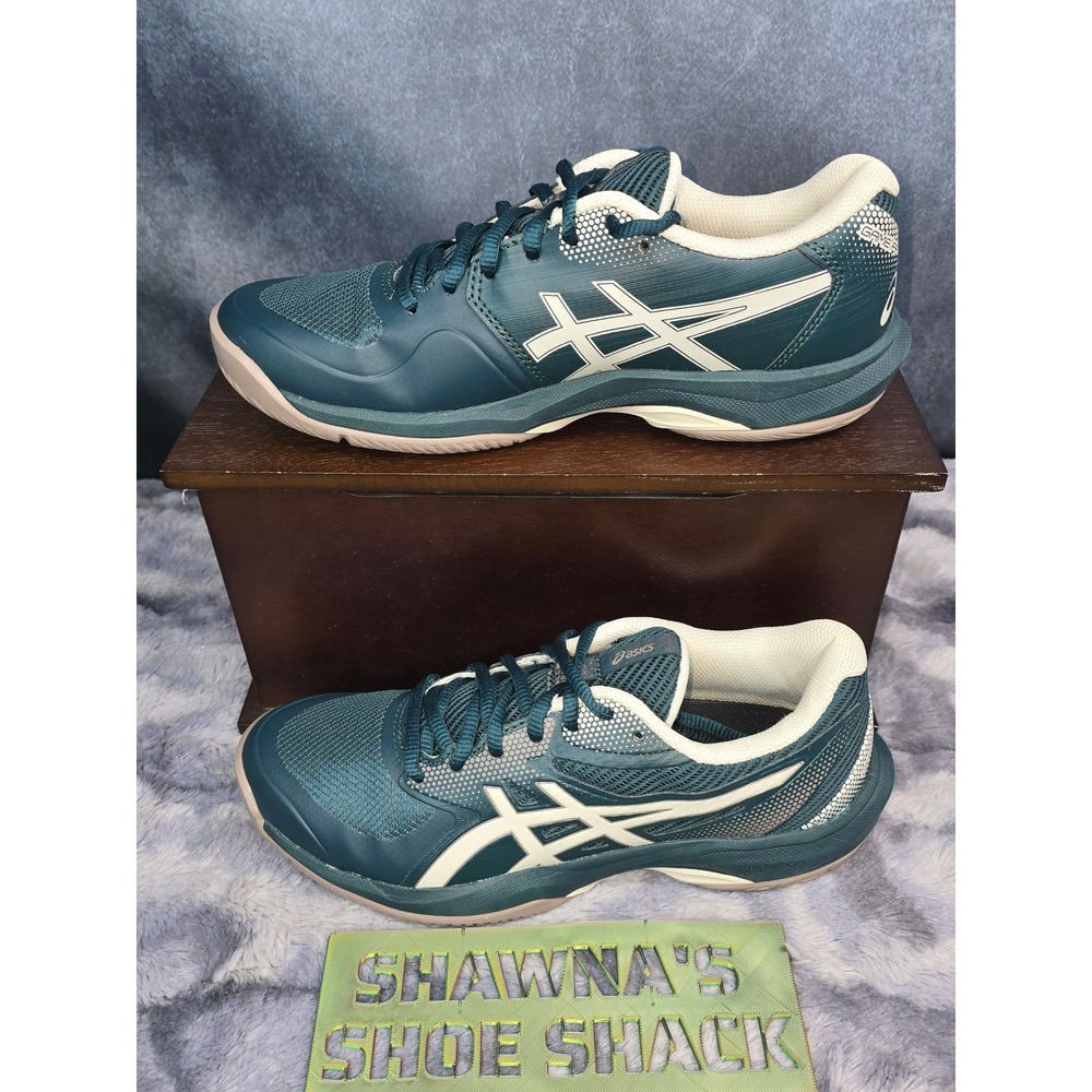 NWOT ASICS Gel-Game FF 8 Pickleball Green/Teal Court Sneakers Mens Size 6